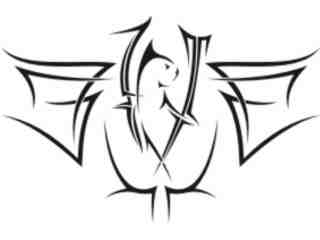  Cat Tribal_ 1 4 8 Decal Proportional