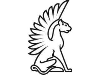  Cat Winged Mythical Creature_ 1 5 9 Decal Proportional