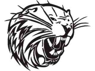  Cats Big Lions Tigers Panthers_ 0 5 4 Decal Proportional