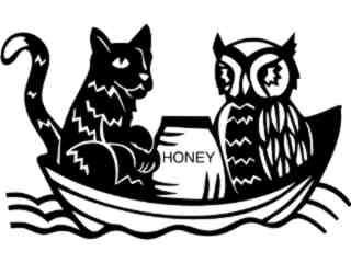  Cats_ Owl And The Pussycat_ 1 3 2_ V A 1 Decal Proportional