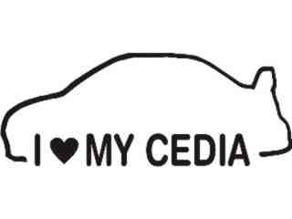  Cedia Love Car Decal Proportional