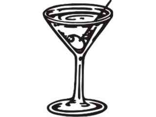  Champagne Olive Martini Decal Proportional