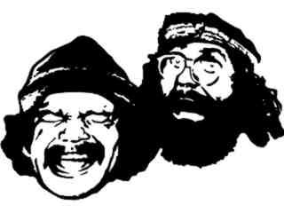  Cheech Chong Decal Proportional