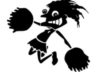  Cheerleader Funny_ M B 1 Decal Proportional