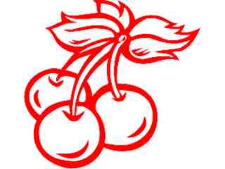  Cherry Trio Decal Proportional