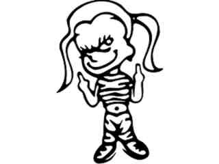  Chic Flickin Bird Decal Proportional