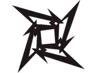  Chinese Star Metallica Decal Proportional