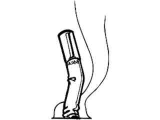  Cigarette Butt Decal Proportional