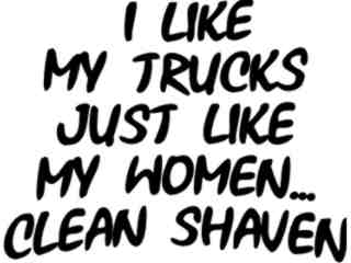  Clean Shaven Trucks Decal Proportional