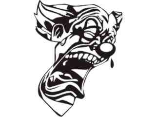  Clown Cool Cry Decal Proportional