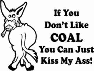  Coal Ass Kiss Decal Proportional