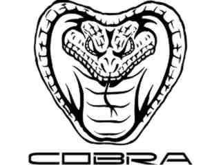  Cobra Mustang Frontal Decal Proportional
