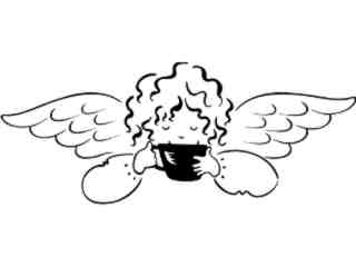  Coffee_ Cherub With Cup_ 1 6 5_ V A 1 Decal Proportional