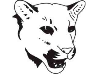 Cougar Head_ 1 4 1 Decal Proportional