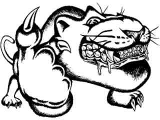  Cougar Panther Finger_ M B 1_ D T L Decal Proportional