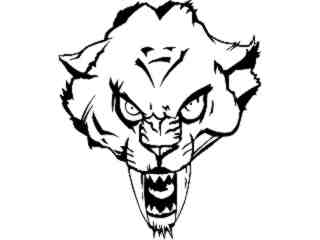  Cougar Panther Head 3_ M B 1 Decal Proportional