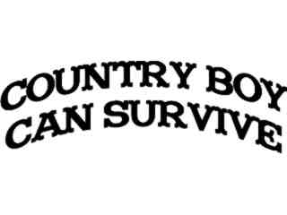  Country Boy Survive Decal Proportional