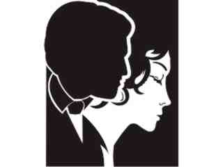  Couplein Love Decal Proportional