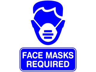  Covid 1 9 Face Mask Required 1 Decal Proportional