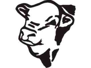 Cow Head_ C U 1 Decal Proportional