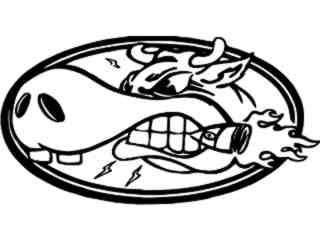  Cow Mad Decal Proportional