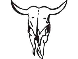  Cow Skull 1_ C U 1 Decal Proportional