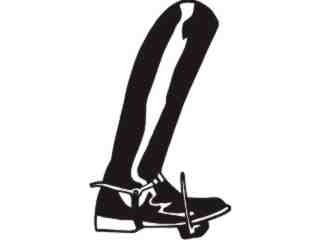  Cowboy Boot Tall_ C U 1 Decal Proportional