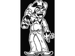  Cowboy Drunk_ I N V_ G D G Decal Proportional