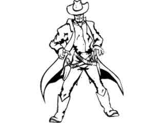  Cowboy Gun Fight_ M B 1 Decal Proportional