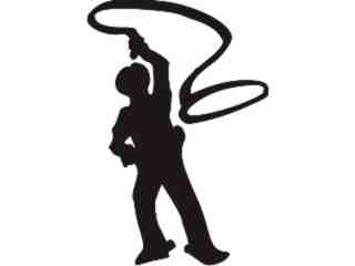  Cowboy Lasso Decal Proportional