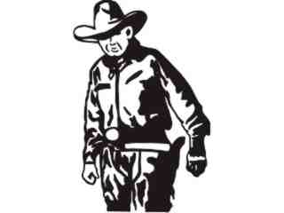  Cowboy Looking_ C U 1 Decal Proportional