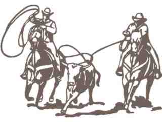  Cowboy Rustlers Decal Proportional