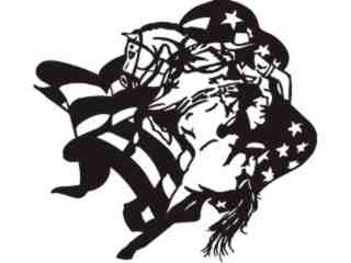  Cowboy Up Flag_ C U 1 Decal Proportional