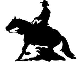  Cowboy Whoahorse Decal Proportional