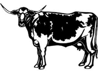  Cows_ Longhorn 2_ 1 3 3_ V A 1 Decal Proportional