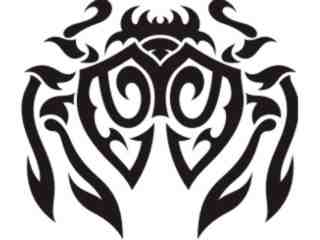  Crab Tribal_ 2 7 5 Decal Proportional