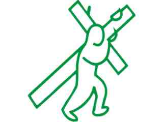  Cross Carriedby Man Decal Proportional