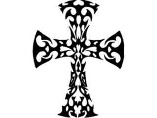  Cross Tribal Decal Proportional