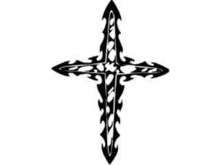  Cross Tribal 2 Decal Proportional