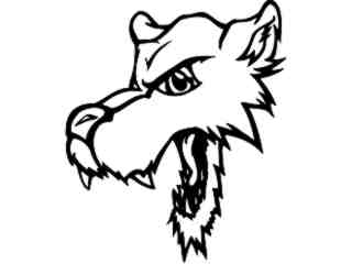  Cyote Wolf Head_ M B 1 Decal Proportional