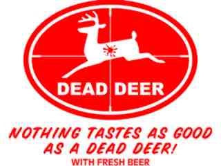  Dead Deer Decal Proportional