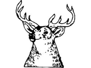 Deer Buck 0 4 Decal Proportional