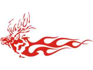  Deer Buck Flame 0 1_ A F 1 Decal Proportional