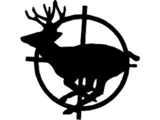  Deer Buck Sight Decal Proportional