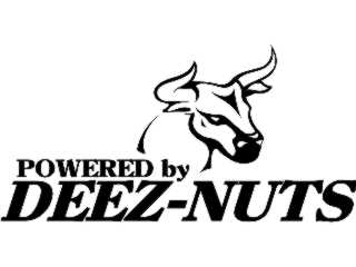  Deez Nuts Bull Decal Proportional