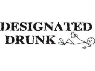  Designated Drunk Decal Proportional