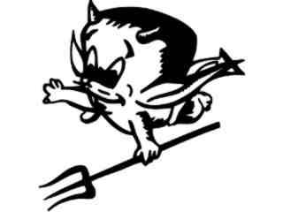  Devil Baby Decal Proportional