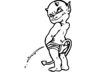  Devil Baby Pisser_ G D G Decal Proportional