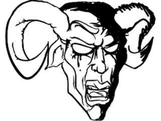  Devil Demon Decal Proportional