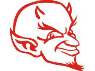  Devil Head Decal Proportional